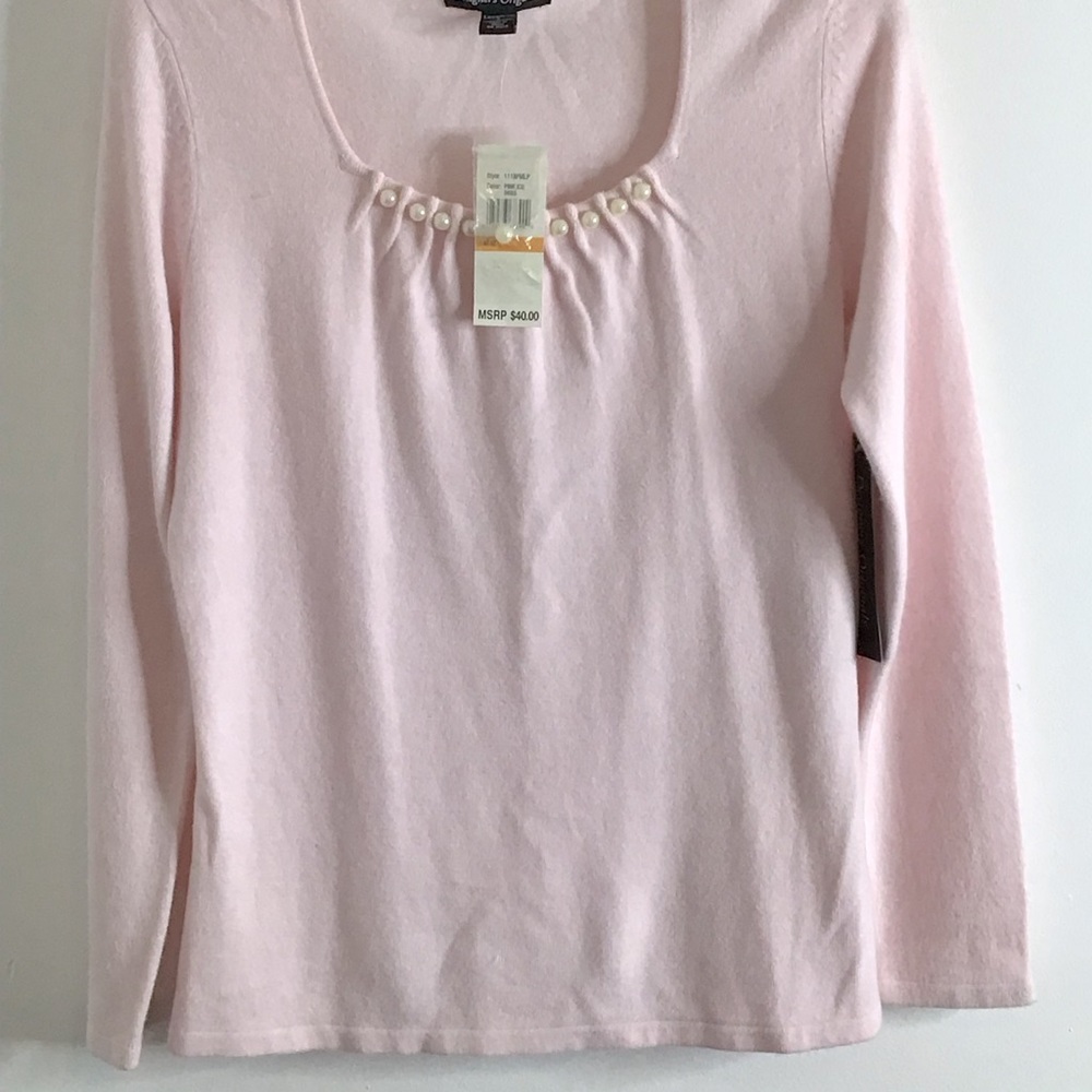 Pink and Pearl Designer Originals Sweater
